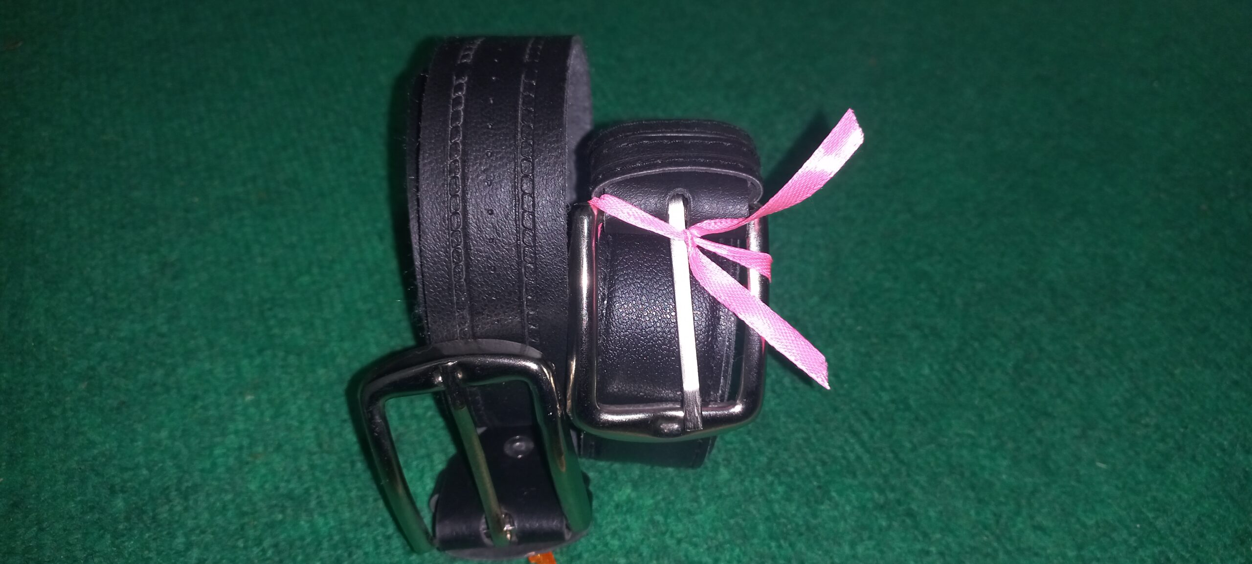 کمربند مردانه چرم صنعتی کلاسیک با سگک فلزی پهنای 3.5 سانتیمتر طول 120 سانتیمتر - مشکی - Image 3